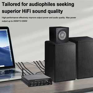 Mini Amplificador de Potencia de 3 Canales, 50WX2 100W, HiFi Estéreo Clase D, Bajos y Agudos, para Cine en Casa, Altavoz SUB - Product Image 6