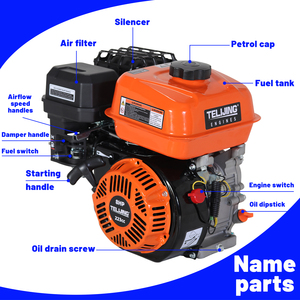 Motore a Benzina Monocilindrico <span class=keywords><strong>8HP</strong></span> 223cc a 4 Tempi Raffreddato ad Aria con Avviamento Elettrico Ultra-Silenzioso per Piccole Pompe/Motori per Asfalto - Product Image 4
