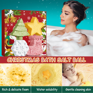Cross-border Foreign Trade Explosions SADOER Christmas Bath Salt Ball <b>Set</b> <b>Toys</b> Clean Body Clean Bath Salt Ball Bath <b>Toys</b> - Product Image 4