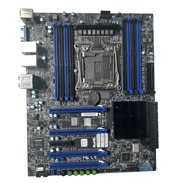 For Supermicro C7X99-OCE-F X99 Motherboard Intel LGA 2011 Socket Dual Network Ports IPMI Management 64GB RAM Support 4 Graphics
