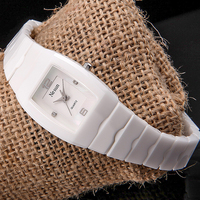 Jam Tangan Wanita NESUN New Quartz, Jam Tangan Keramik untuk Wanita dengan Dial Kecil Berbahan Mutiara, Minimalis & Tahan Air