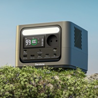 Station portable GenDome GO 300 288Wh 300W avec batterie LiFePO4, générateur solaire, onduleur à onde sinusoïdale pure, contrôleur MPPT, camping