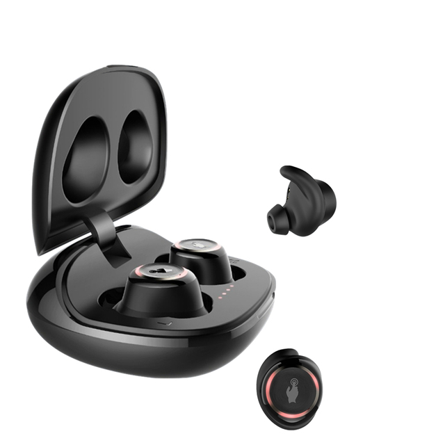 2019 Latest Original Design Tws Earbuds Super Mini Lightweight Wireless bluetooth Noise Cancelling Headset with Deep Bass