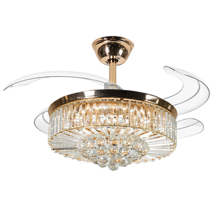 Hiện đại pha lê quạt trần ánh sáng với Led BT điều khiển âm nhạc chức năng và từ xa thông minh Đèn chùm với động cơ DC - Product Image 5