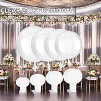 Bobo Ballon Taille clair PVC Brillant Version LED Ballons Guirlandes Lumineuses avec Batterie Publicité Jouet Fête De Mariage Décoration