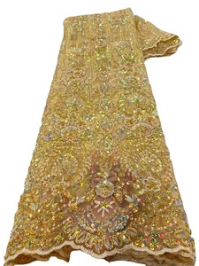 Sang trọng vải tuyn ren váy cưới Vải Thêu Ren LƯỚI HẠT ren SS 3447 - Product Image 3