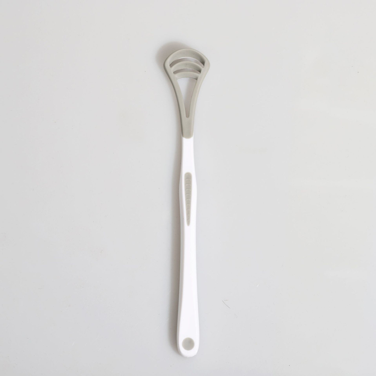 Оптовая цена поставщики ухода за полостью рта индивидуальная гравировка гибкий мягкий пластиковый скребок для языка