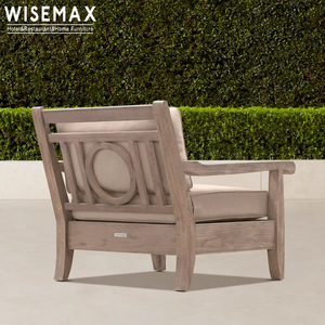 WISEMAX FURNITURE Mobili <span class=keywords><strong>da</strong></span> Esterno di Alta Gamma Divano Relax in Legno di Teak <span class=keywords><strong>con</strong></span> <span class=keywords><strong>Schienale</strong></span> Speciale e Cuscino <span class=keywords><strong>per</strong></span> <span class=keywords><strong>Giardino</strong></span> - Product Image 4