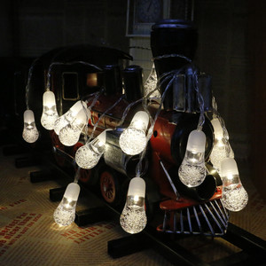 Luci di Natale a LED a Forma di Bolle Grandi in Plastica da 13 Piedi, 20 LED, Luci Fatate a Batteria, 2 Modalità, a Forma di Luna e <span class=keywords><strong>Stelle</strong></span> - Product Image 6