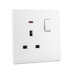 2025 현대 디자인 공장 BS 영국 빅 보드 울트라 씬 PC 13A 영국 표준 전기 단일 전기 벽 소켓 - Product Image 2