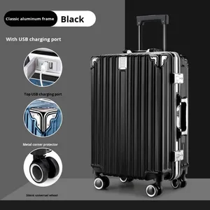 Maleta Giratoria de Neopreno con Marco de Aluminio, Gran Capacidad, Candado TSA, Interfaz USB, Carcasa Rígida, Unisex - Product Image 2