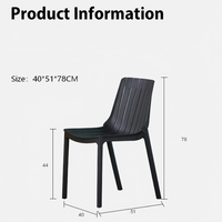 Fauteuil en plastique moulé tout-en-un, empilable, résistant aux intempéries, avec dossier à lattes, de haute qualité, idéal pour patio et salon – Vente chaude