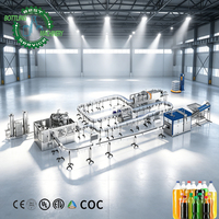 Machine de remplissage de boissons gazeuses DCGF32-32-10 à installation rapide, 10000 BPH, pour PET 0-2L, ligne CSD complète clé en main haute vitesse