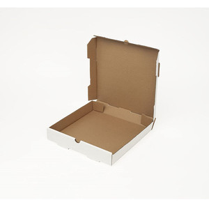 Blanc Non Imprimés Boîtes À Pizza En Carton Ondulé