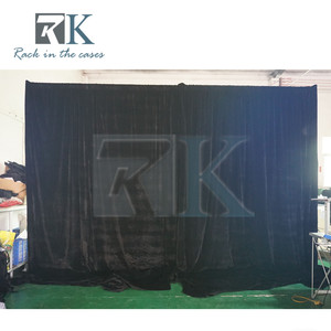 Outdoor Pipe and Drape Kit Aluminum Pipe and Drape <b>Frame</b> Telescopic <b>Backdrop</b> Stand with Black Curtains for Sale - Product Image 4