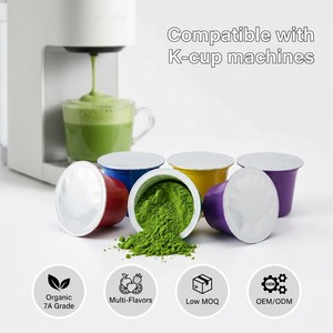 Cápsulas de Matcha Personalizadas para Cafeteras K-Cup, 2-8g, Múltiples Sabores, para Hogar y Oficina, Marca Privada, Servicio OEM/ODM, Venta al Por Mayor - Product Image 1