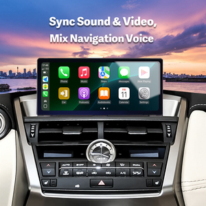 مشغل دي في دي للسيارة لكزس إن إكس 2015-2017، شاشة 10.25 بوصة بنظام أندرويد 13 مع واجهة كاربلاي لاسلكية وأندرويد أوتو من بيناريتك - Product Image 2