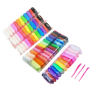 Vente en gros d'argile à séchage à l'air non toxique super légère de la marque SIWEI, 12 couleurs, jouet artisanal doux pour enfants, design personnalisé pour le modelage - Product Image 4