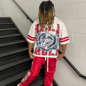 Streetwear Homme 100% Coton Caractère lourd T-shirt imprimé Épaule tombante Vintage Surdimensionné Boxy Respirant Écologique - Product Image 2