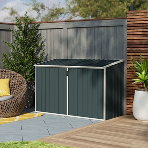 Abri de jardin en métal EST19286(B)-H127-2H pour moto, grand abri de jardin pour moto, abri extérieur, <span class=keywords><strong>garage</strong></span>, <span class=keywords><strong>rangement</strong></span> pour cyclomoteur - Product Image 1