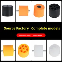 Accessoires pour machine à chants de bord Anghua : Roue de support en caoutchouc, Rouleau de convoyeur pour scie électronique, Lame rotative, Rail de guidage, Poulie