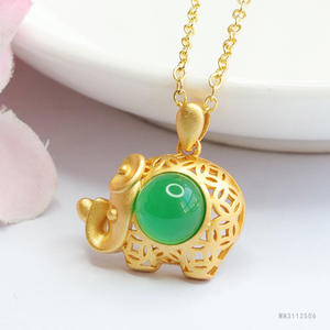 Collar de Ágata China Nueva con Colgante de Calcedonia Verde Ximang <span class=keywords><strong>Fuxiang</strong></span> 2026 para Mujer, Venta al por Mayor de Fábrica, Generación S3112506 - Product Image 2