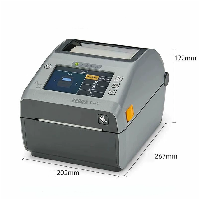 Zebra 300dpi USB Thermal Label Printer ZD621 6inch 108MM RFID Barcode Label Printer for Industrial Use