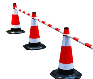 Meilleur prix : Poteau télescopique de 2 m en plastique réfléchissant pour cône de signalisation routière - Product Image 6