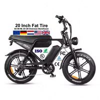 Vente chaude V8 Pro Plus vélo électrique vélo de ville électrique 1000w 20/24 pouces gros pneus motos avec double batteries vélo électrique