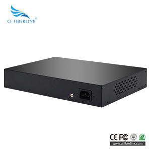 24-पोर्ट 10/100/1000 मीटर ईथरनेट फाइबर स्विच स्नम्प vlan qos धातु लोहा शेल प्लग आंतरिक बिजली की आपूर्ति Rj45 कंसोल पोर्ट नई - Product Image 6