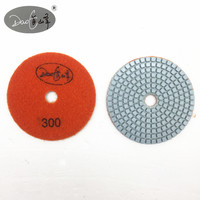 Ensemble de 50 tampons de polissage à l'eau en diamant Daofeng # -3000 #   Pour le granit, le béton, le marbre, les carreaux de pierre avec ponceuse ou polisseuse pour sols