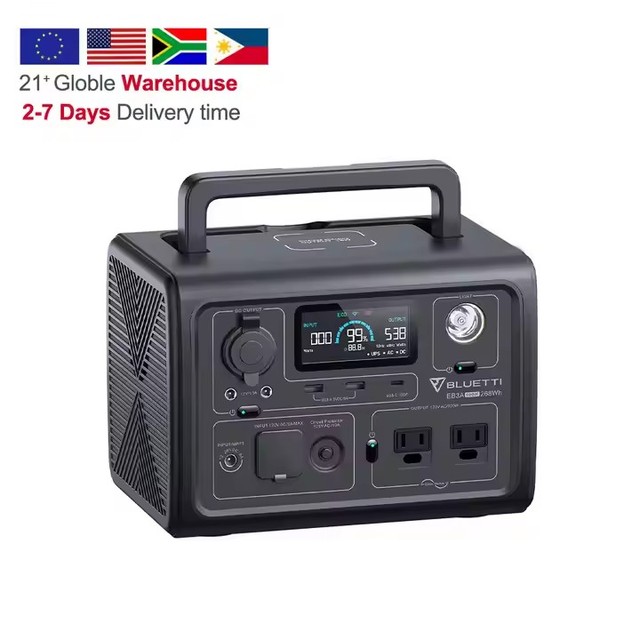 For BLUETTI EB3A 72000mAh Portable Lithium Power Station 600W Emergency Car MPPT Controller for Outdoor Camping and Laptop Use