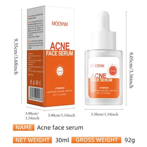 Özel etiket yüz bakımı akne Serum kızarıklık azaltmak yatıştırıcı 1% çinko PHA yüz akne eğilimli cilt serumu - Product Image 6