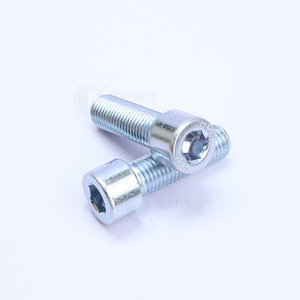 Vis à tête hexagonale à embase cylindrique M6 M8 M10 M12 M14 M16 M20, haute résistance, zinguées bleues et blanches, galvanisées, grade 8.8, DIN912 - Product Image 6