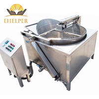 Friteuse commerciale à chauffage diesel/charbon 200/400/600L pour poulet, collations, menton, beignets, machine à frire