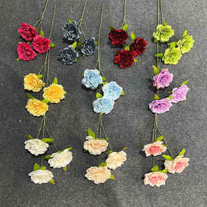 Bouquet de pivoines et de tournesols artificiels en soie, haute simulation, pour décorations de mariage et de maison - Product Image 2