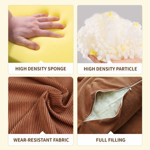 Canapé-<span class=keywords><strong>Lit</strong></span> <span class=keywords><strong>Pliant</strong></span> de Style Moderne avec Fonction Inclinable pour Salon Chambre Hôtels Salles de Bain, Cadre en Métal Chaleureux et Revêtement en Tissu - Product Image 3