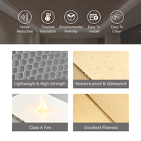 Panneau en nid d'abeille en aluminium durable pour plafond, mur et cloison décorative - Panneau composite en aluminium pour décoration murale et de plafond