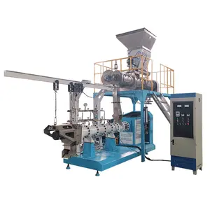 Floating fish feed extruder twin screw floating fish feed extruder