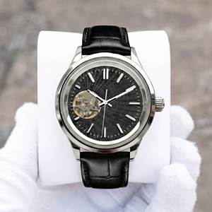 Reloj Automático Open Heart con Movimiento NH38, Logotipo Personalizado, MOQ de 50 Piezas, Certificación CE y RoHS, Correa de Cuero y Acero 316L, OEM, Reloj de Pulsera para Hombre - Product Image 3