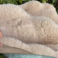 Vente en gros de tissu en fausse fourrure de lapin/lapin artificiel super doux au toucher, poids lourd 950g, pour coussin, couverture ZTM02