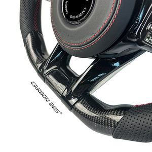 Volant de direction en fibre de carbone noir personnalisé, fabriqué en usine, avec LED DIY pour <span class=keywords><strong>Mercedes</strong></span> Benz W212 W222 W463 W464 W205 W44 W204 W218 E63 <span class=keywords><strong>AMG</strong></span> - Product Image 3