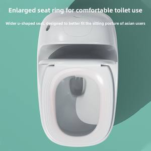 Inodoro <span class=keywords><strong>de</strong></span> Cerámica <span class=keywords><strong>de</strong></span> Una Pieza con Sifón Grande, Antiolor, Antisalpicaduras, Montaje en Suelo, Silencioso, Impermeable, Inodoro <span class=keywords><strong>de</strong></span> Descarga por Agua Chaozhou - Product Image 4