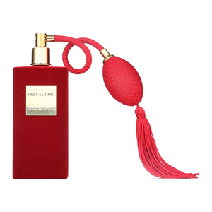 Botella de perfume de vidrio de 100 ml spray Flocado botella de vidrio cuadrado para perfume - Product Image 1