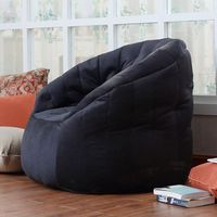Meilleure Vente Fauteuil Poire Moderne de Style Français Européen Antique pour Adultes, Grand, en Lin Écologique, Fauteuil Coupé-vent, Rembourrage Amovible
