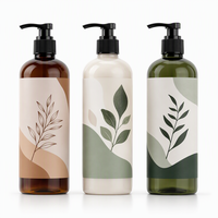 Étiquette personnalisée imperméable pour shampoing, autocollante, en PE de qualité cosmétique, pour emballage de bouteilles, en rouleau, vente en gros