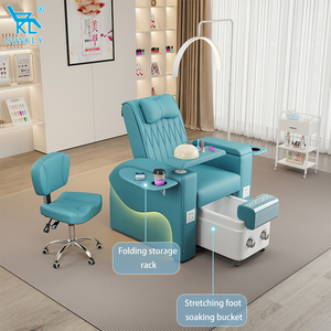เก้าอี้นวดเท้าไฟฟ้าอเนกประสงค์ SONKLY หุ้มหนังสังเคราะห์ พร้อมที่วางเท้าไม้ สำหรับสปาเท้า <span class=keywords><strong>ร้าน</strong></span>เสริมสวย - Product Image 4