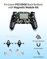 CHARM FOCUS Kit de réparation magnétique pour manette PS5 Edge, utilisé pour réparer les boutons arrière détachés et remplacer les pièces