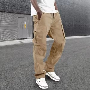 Pantalon Sport Décontracté Printemps 2025 Nouveau Homme Haute Qualité Style Urbain Multi-Poches Taille Mi-Haute Délavé Clair - Product Image 3