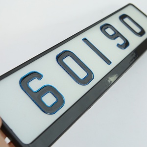Auto-adhésif 4D Acrylique Lettre Fantôme Plaque D'immatriculation De Voiture 3D Gel Lettre 3mm UK Gel Résine Numéro pour Plaque Acrylique - Product Image 5